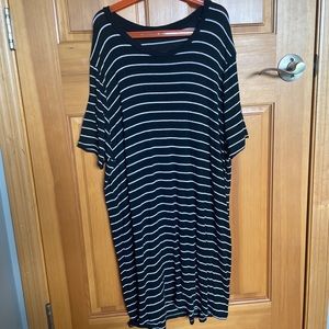 Black and white striped brandy Melville dress
